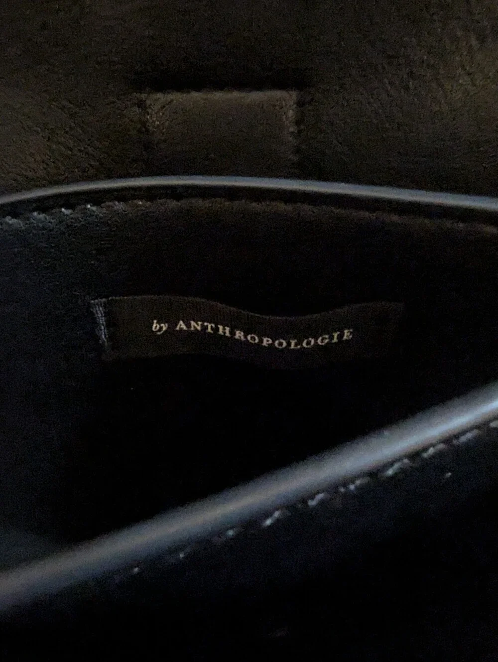 Anthropologie black crossbody subtle